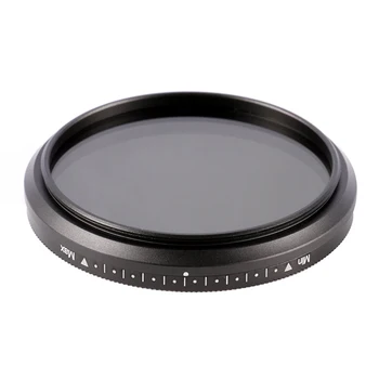 

Camera Filter ND2-400 Neutral Density Fader Adjustable ND Filter Filtering Lens 49mm Black