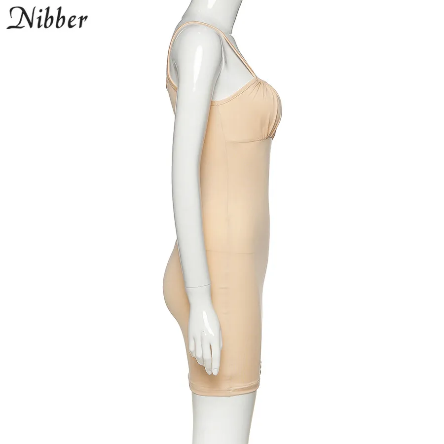 Nibber elegant red black lace up bodycon mini dress for womens 2020 summer fashion ladies beach casual vacation Harajuku dress