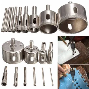 

1pcs Diamond Coated Drill Bit Set Tile Marble Glass Ceramic Hole Saw Drilling Bits For Power Tools New 2020