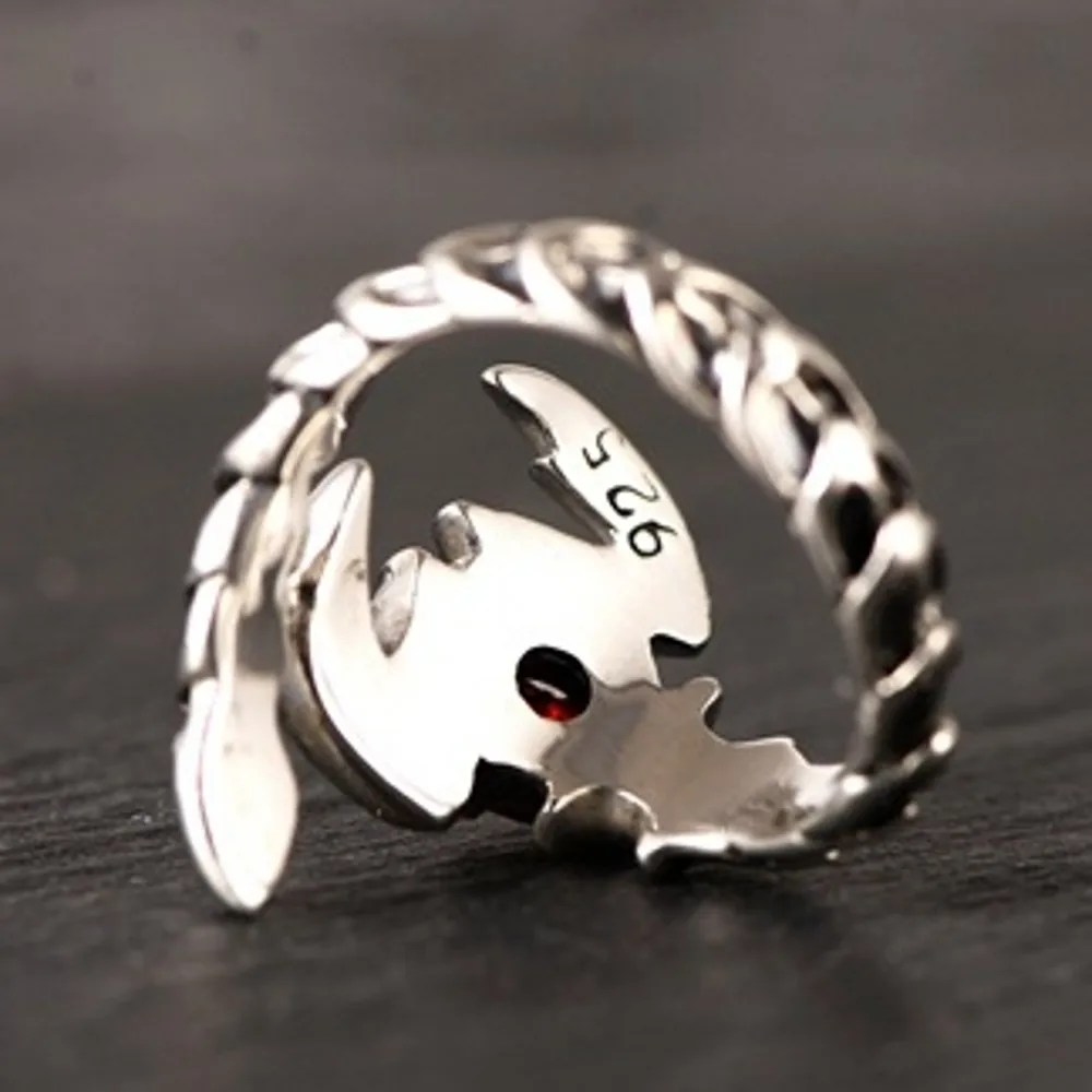 Мужское Открытое кольцо Скорпион из серебра s925 пробы 025321 Вт|open ring|925 sterling silver