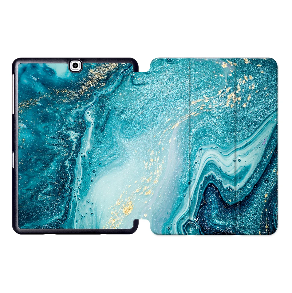 MTT мрамор из искусственной кожи чехол для samsung Galaxy Tab S2 9,7 ''SM-T810 T815 T813 T819 Флип Стенд Смарт чехол для планшета Авто Режим сна/пробуждения - Цвет: SS09