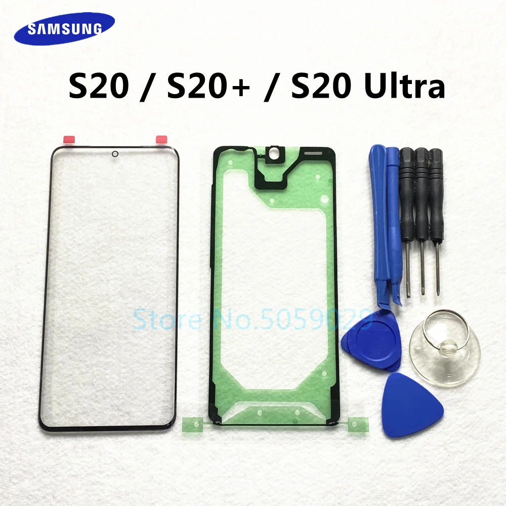 Сменное внешнее стекло для Samsung Galaxy S20 Ultra Plus + ЖК-дисплей сенсорный экран Переднее
