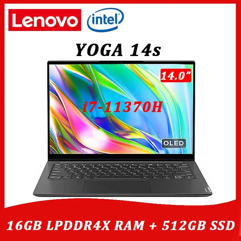 Lenovo YOGA 14s 2021 новый ноутбук intel Core i7-11370H 16 Гб RAM 512 ГБ SSD OLED полный экран компьютера