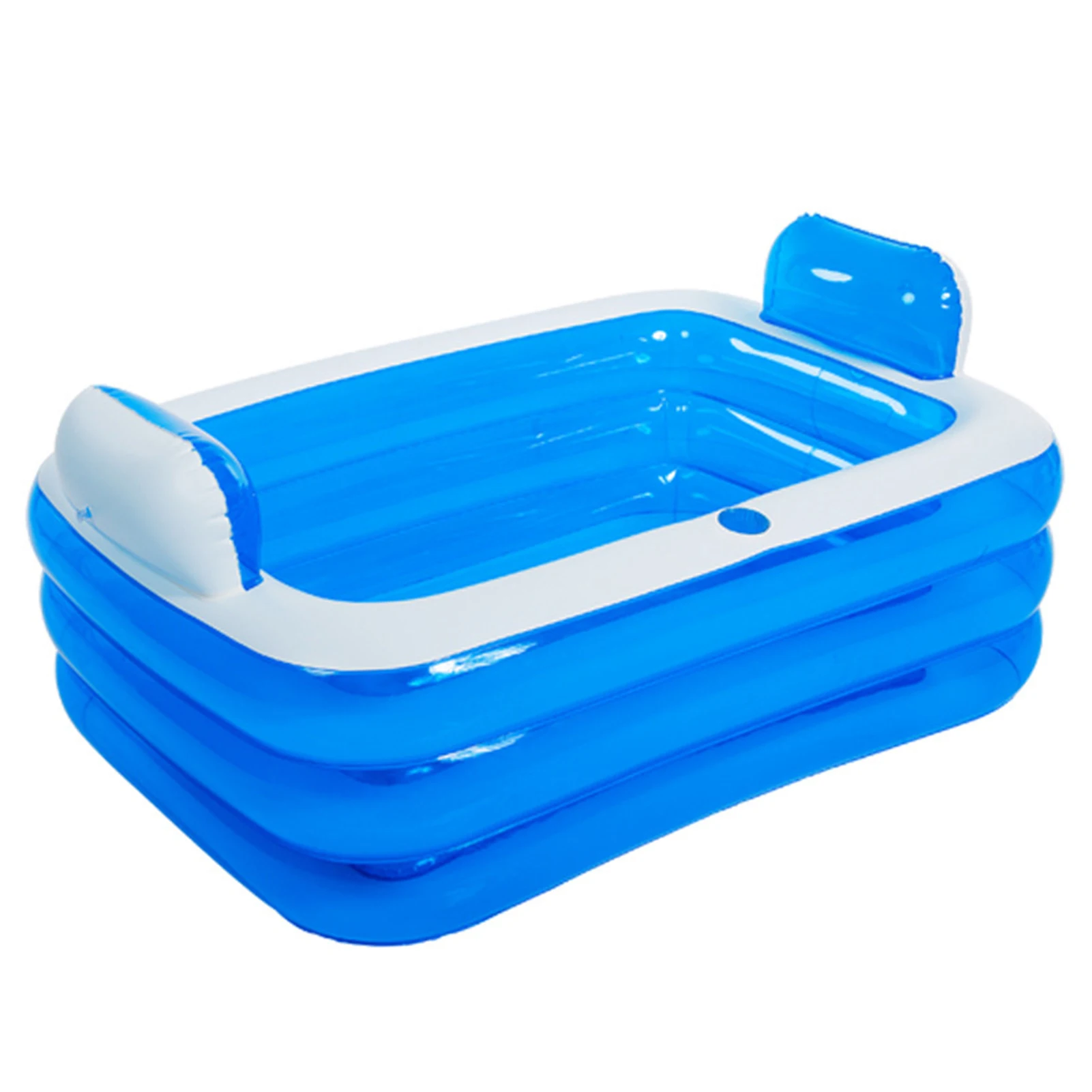 Hot Tub Couple Bath Barrel Thick 3 Layer Double Bathtub Inflatable Foldable Tub Thickened Large Size Tub for Adult Home VALINK Inflatable Adult Bath Tub
