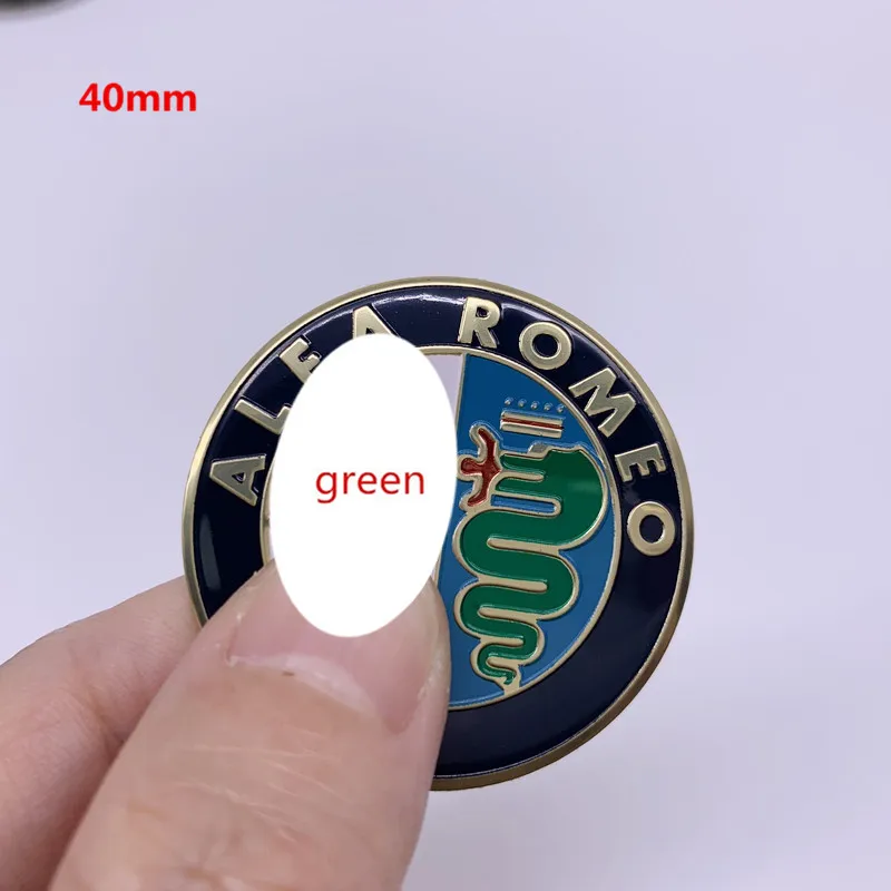 2X40/4 мм ALFA ROMEO наклейка на руль, логотип, авто Стайлинг, аксессуары для Mito 147 156 159 166 Giulietta GT