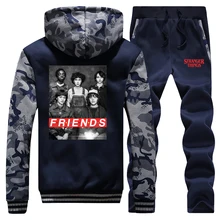 *#Best Price stranger things Friends TV Show Winter Clothes Thick Sweatshirt+Pants 2 Piece Sets Men Funny Hoodie Mens Tracksuit Warm Suit *#Best Price stranger things Friends TV Show Winter Clothes Thick Sweatshirt+Pants 2 Piece Sets Men Funny Hoodie Mens Tracksuit Warm Suit