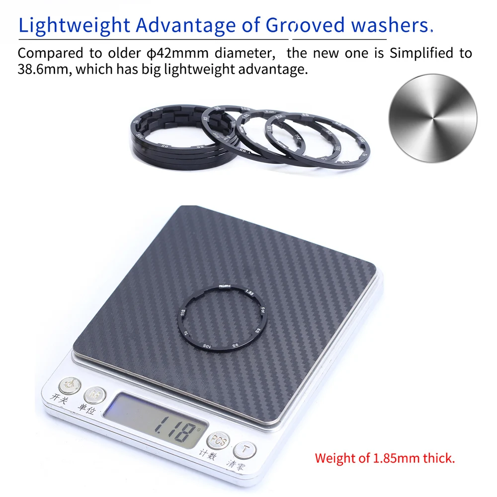 RISK MTB Bike Hub Spacers Road Bicycle Bottom Bracket Washer For