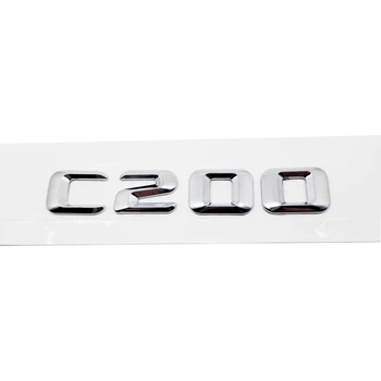 

For Mercedes Benz C200 Car Rear Trunk Emblem Lettering Badge Sticker 190E W201 W202 W203 W204 W211 W210 W212 Smart Fortwo