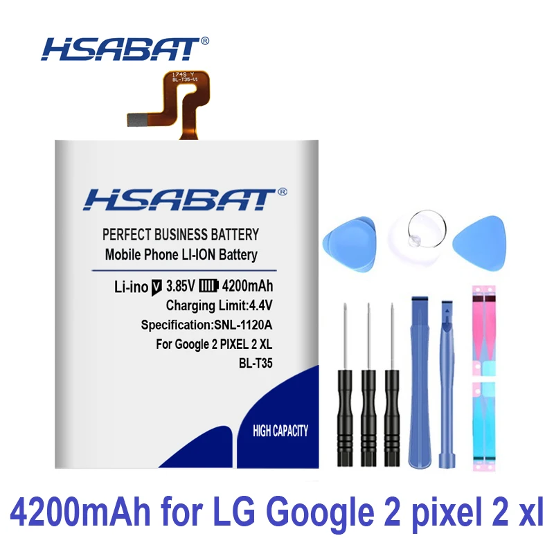 

100% Original HSABAT 4200mAh BL-T35 Battery For LG Google2 Pixel 2 XL