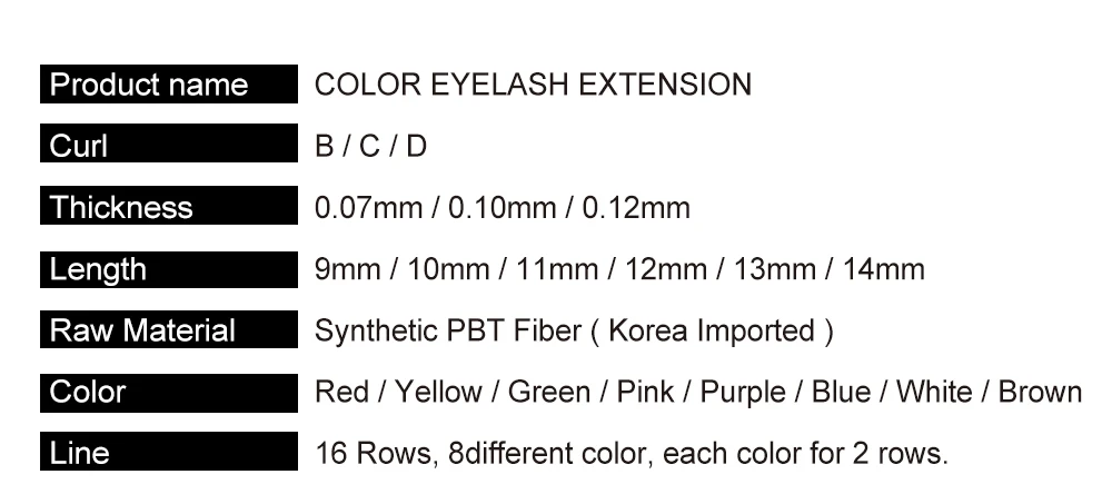 Natuhana Cases Lote Vermelho Rosa Marrom Roxo Azul Verde Branco Amarelo Mix Cor Cílios Extensão Colorido Vison Falsos 10 - 4 cílios extensão colorido vison cílios falsos