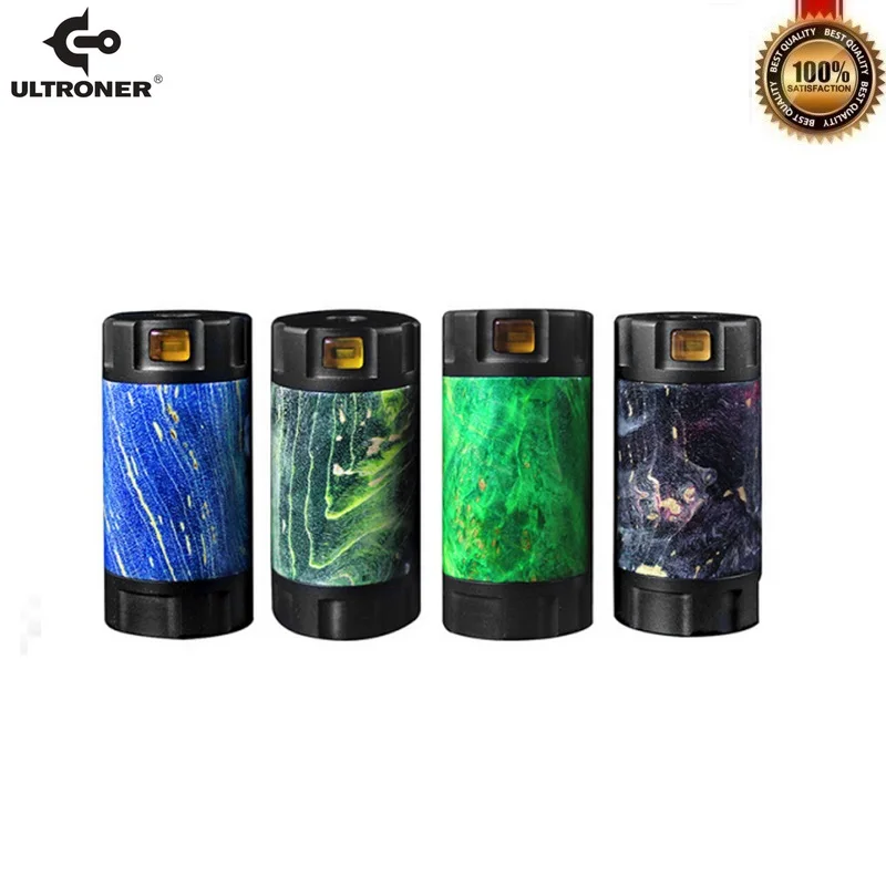 Original Ultroner Mini Stick 18350 Mech Mod 24mm Diameter Powered By Single 18350 Stabilized Wood Vs Shogun Drag 2 Vape Mods