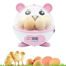 Bonito mini 9 ovos incubadora incubadora chocadeira manual ovo transformando frango pato codorna aves incubadora de ovos