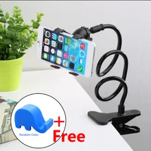 Mobile-Phone-Stand Bracket Table-Clip Gooseneck Flexible-Holder Desk Universal for Bed