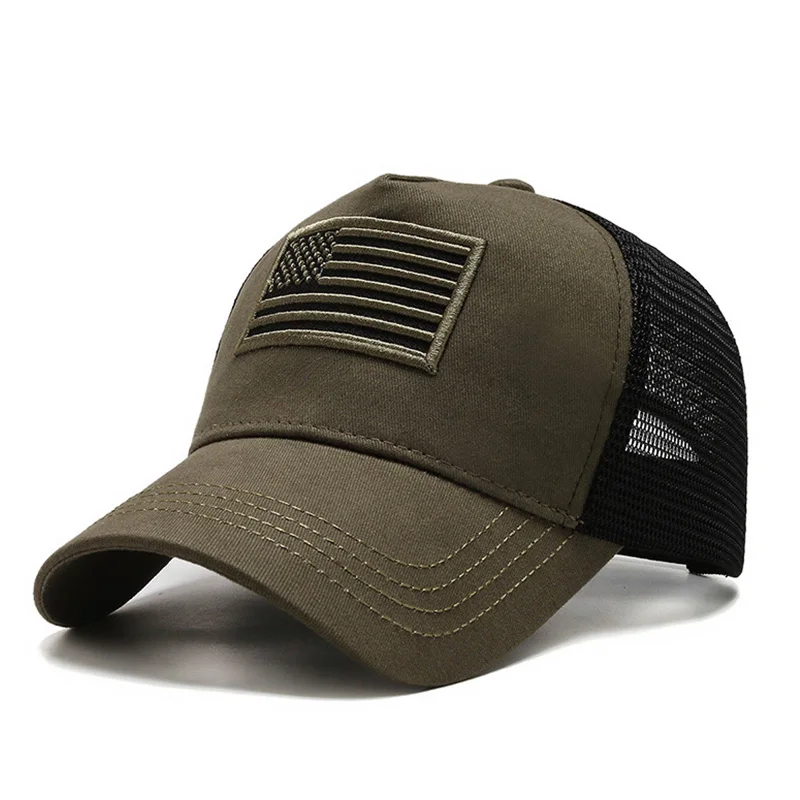 HSSEE Official Genuine Summer Men's Cap Breathable Mesh Adjustable Outdoor Sports Hat Running Fishing Caps Tactical_voghion.com