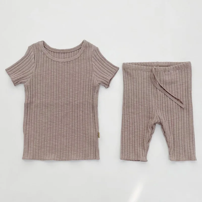Summer Newborn Baby Boy Clothes Set Soft Cotton T Shirt + Shorts Pants 2pcs Kids Girls Outfits Children Clothing Set