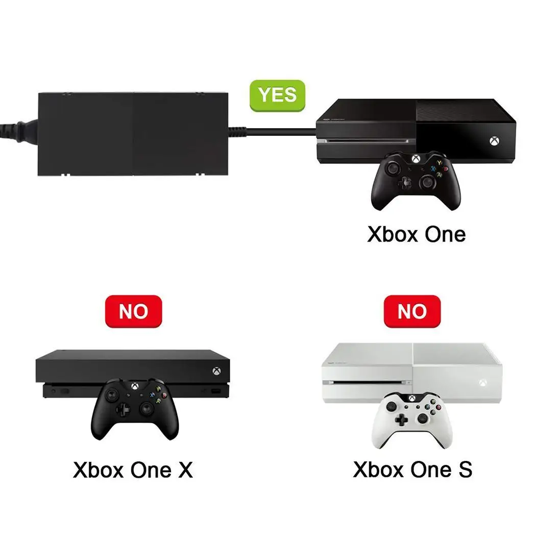 XboxOne адаптер питания прочные игровые аксессуары черный FV 0,550 кг для OEN