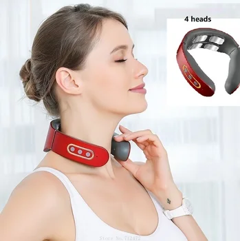 

Smart Cervical Massager Electric Neck Shoulder Pulse Vibration Infrared Heating 6 Modes 15 Intensities for Office Home Travel
