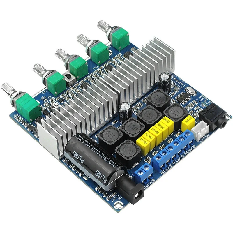 HOT-TPA3116D2 DC12V-24V Bluetooth 4,2 сабвуфер аудио усилитель плата 2,1 канал мощность 2x50 Вт+ 100 Вт TPA3116 Amplificador