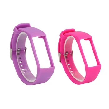 

2 Pcs Silicone Watchband for Polar A360 A370 Wristband Silicone Wriststrap Smart Bracelet Replacement for Polar Fitness Tracker,