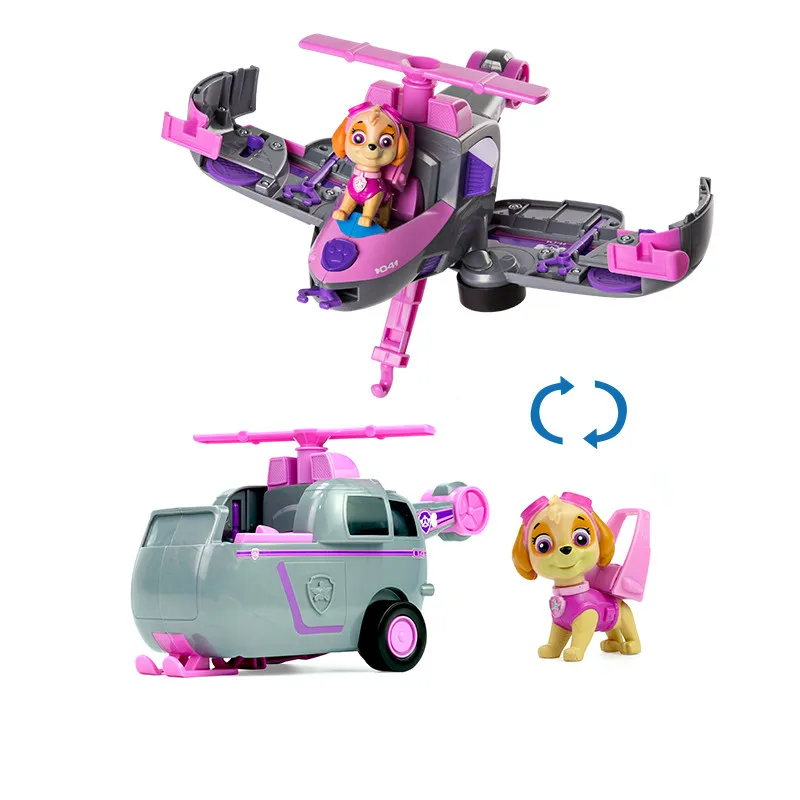 Paw Patrol Dog jungle cross-country patrol car base rescue team toy anime action character model children birthday gift - Цвет: 02