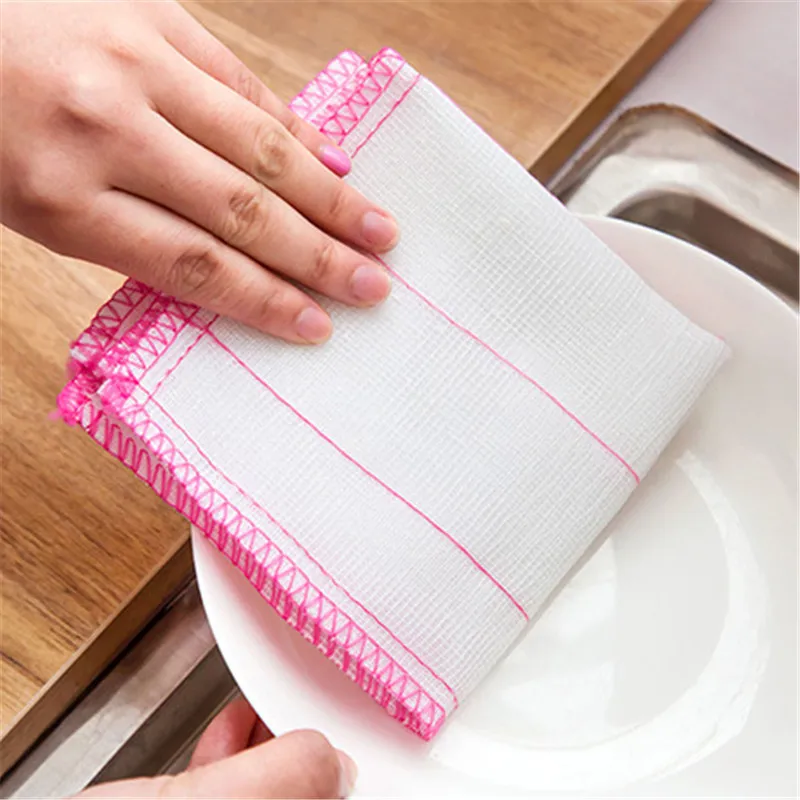 

High Efficient Anti-grease Washing Cloths Dishcloths Rags Towel Bamboo Fiber Home kitchen Taleware Cleaning Tools Washing Towel