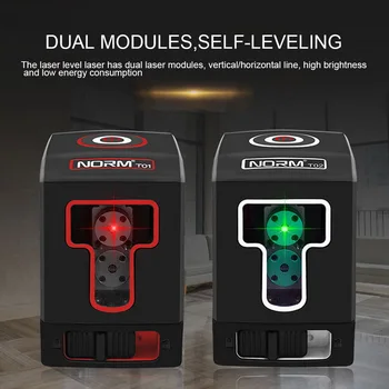 

Self-Leveling Tool Laser level 360 Degrees Rotary 2 Lines Cross Horizontal Vertical High Visibility Laser Lines Adjustable