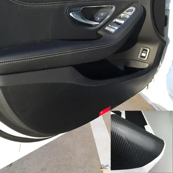 

Car Door Anti Kick Pad Protection Mat Carbon Fiber Stickers 2016-2019 4Pcs For Benz GLA CLA GLC C Class W205 E Class W213