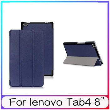 

Case for Lenovo Tab 4 8inch PU Leather Cover Tablet TB-8504F/8504N 8" Tablet Release Stand Protective Case Shockproof dropship