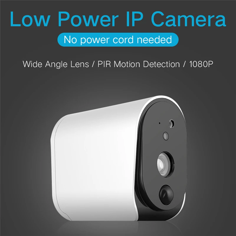 

HD 1080P Wireless IP Battery Camera IP55 Waterproof PIR Detection Infrared Night Version 110° Home WIFI Camera Baby Monitors