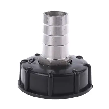 

IBC Tank Adapter Coarse Thread to Fine Thread S60X6 to 1" Hose Oil Fuel Water Tank Connector Fitting Black 94PC