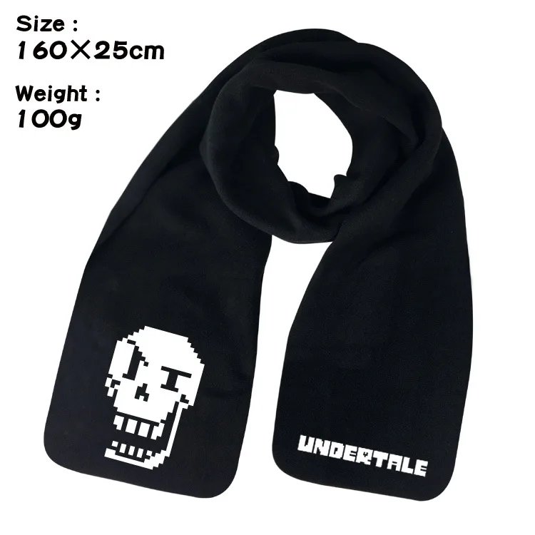 Anime Scarf Undertale Sans Papyrus Scarf  Men Warm Long Scarf Wrap Shawl Student Winter Warm Scarves Gift mens linen scarf