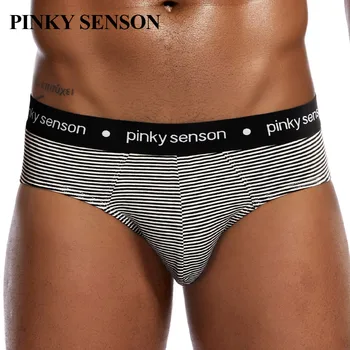 

Pinkysenon men underwear cotton fashion male underpants comthatable men briefs