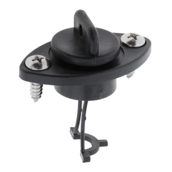 

Kayak Drain Plugs Black Plastic Thread Hull Drain with 2Pcs Screws for Kayaks Canoes Boats