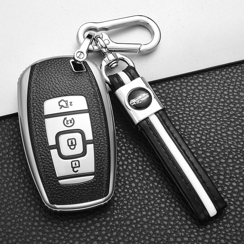 

High Quality Car Key Cover For Ford Fusion Mondeo Mustang Explorer Edge EcoSport For Lincoln Mondeo MKC MKZ MKX Key Case For Car