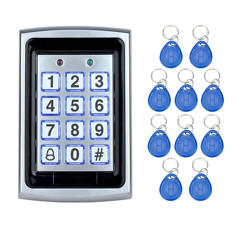 

RFID Keypad Card Reader Electronic Lock Key Access Control Passwords Number Code Button Security