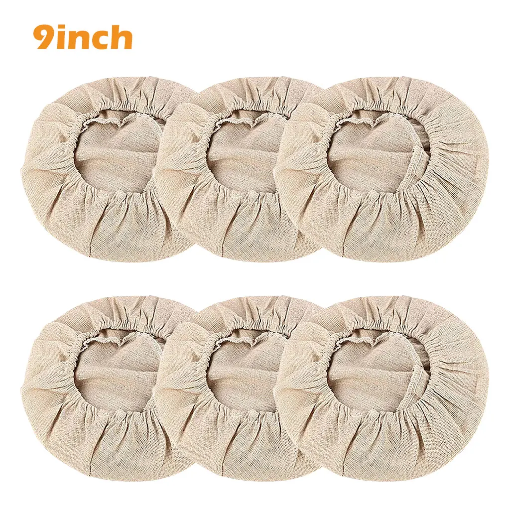 Bread Fermentation Basket Cover Home Bakery Dough Proofing Rated Braided Basket Flax Linen Cotton Cloth