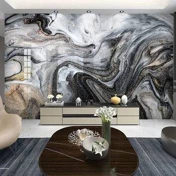 

3D Wallpaper Modern Fashion Abstract Stripe Marble Photo Wall Murals Living Room TV Sofa Art Home Decor Wall Painting 3D Sticker