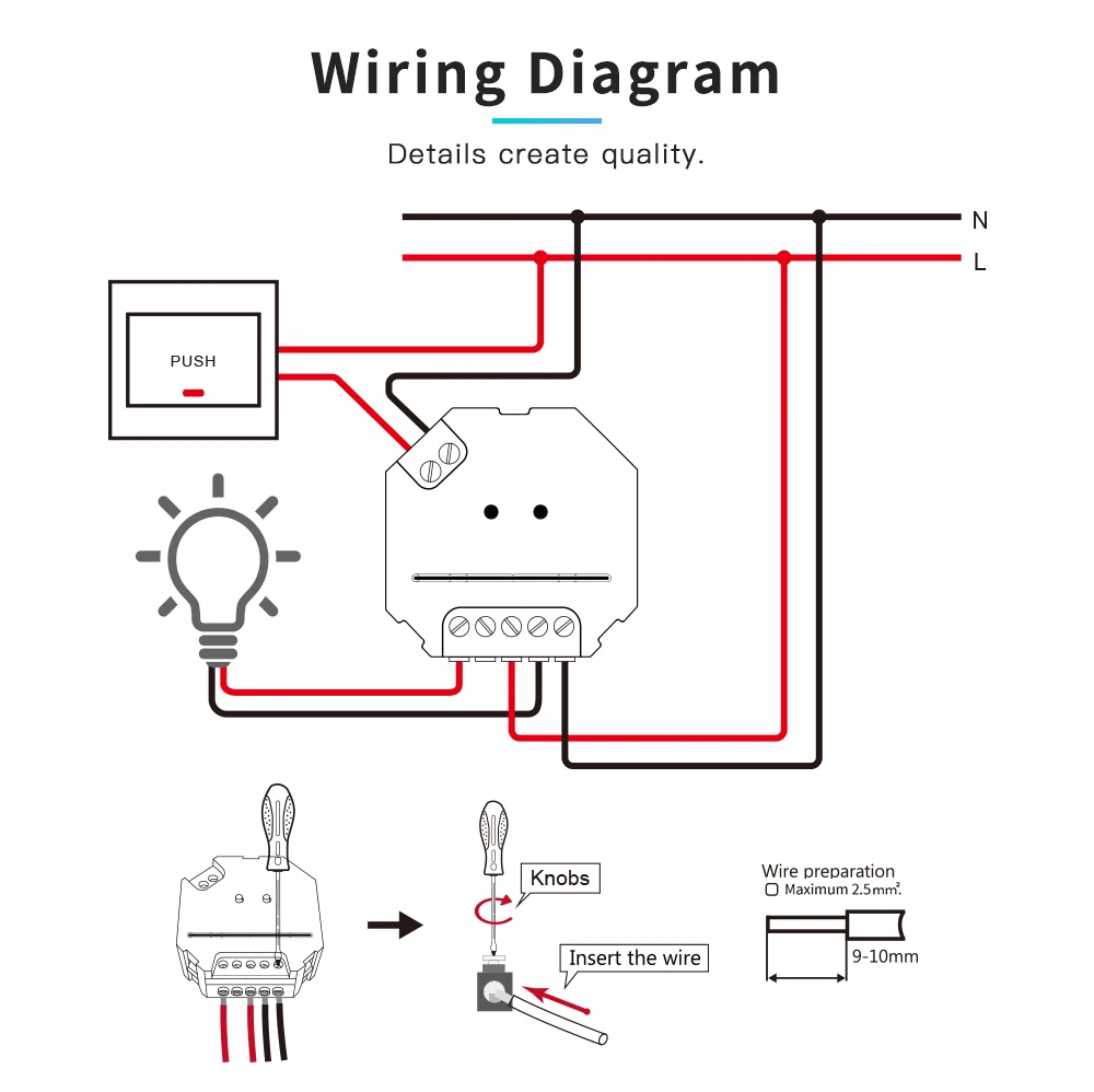 Zigbee 3.0 casa inteligente triac dimmer led-interruptor