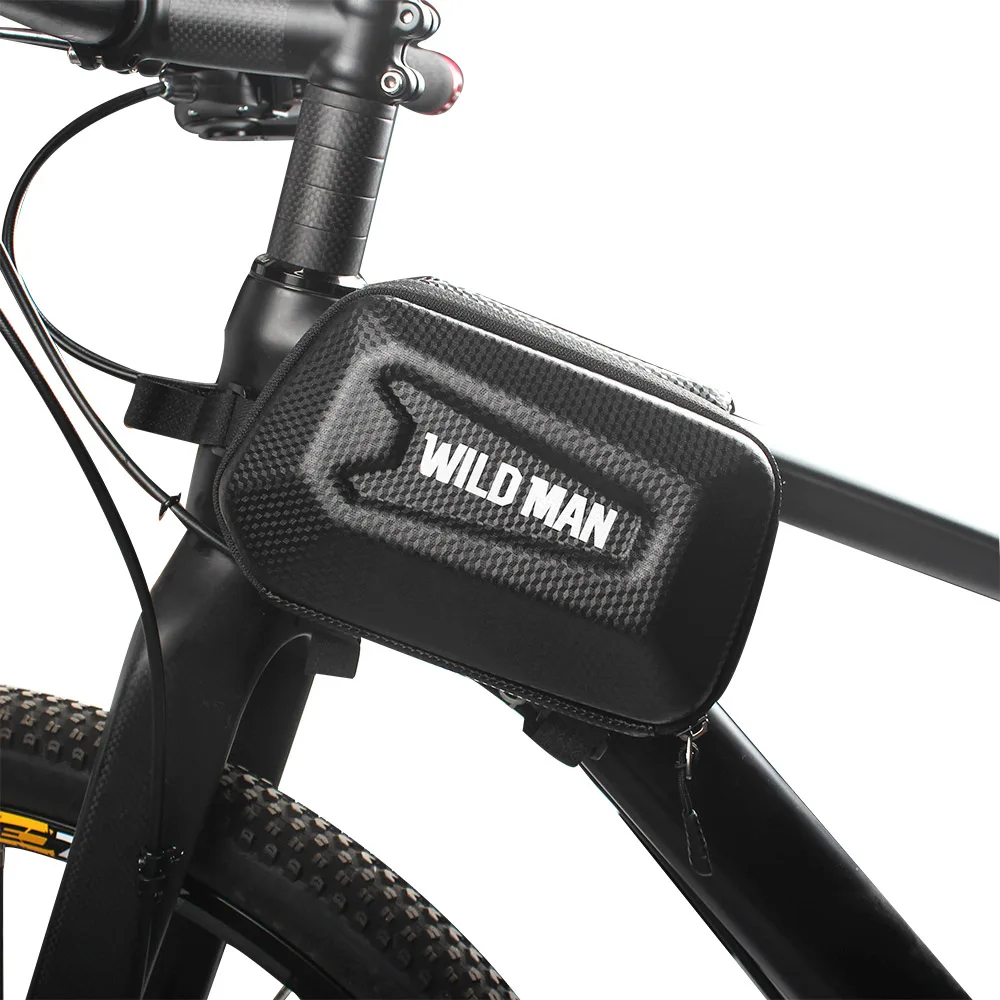 Sale BIKEIN Cycling Waterproof Cover & Zipper Bag Suitable For All Types Of Bikes Bicycle Top Tube Package MTB Black Storage Bags 4