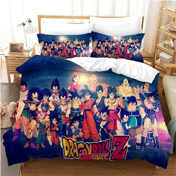 

Popular Japan DRAGON BALLZ 3d Bedding Set Dragon Ball Super Son Goku Cartoon Duvet Cover Sets Pillow Case Comforter Cover Sets