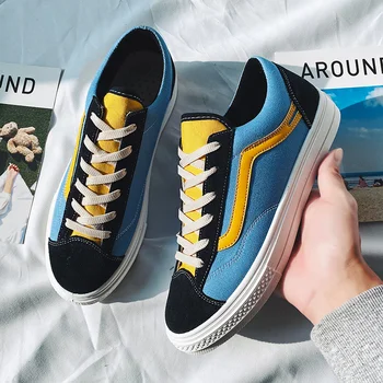 

2020 Spring New Style Couples Korean-style Canvas Shoes Men's Casual Versitile Fashion Students Youth Breathable MEN'S SHOES