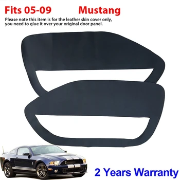 

Car Door Panel Insert Cards Dust Pad Synthetic Leather for Ford Mustang 2005-2009 Front Door Plate Parts