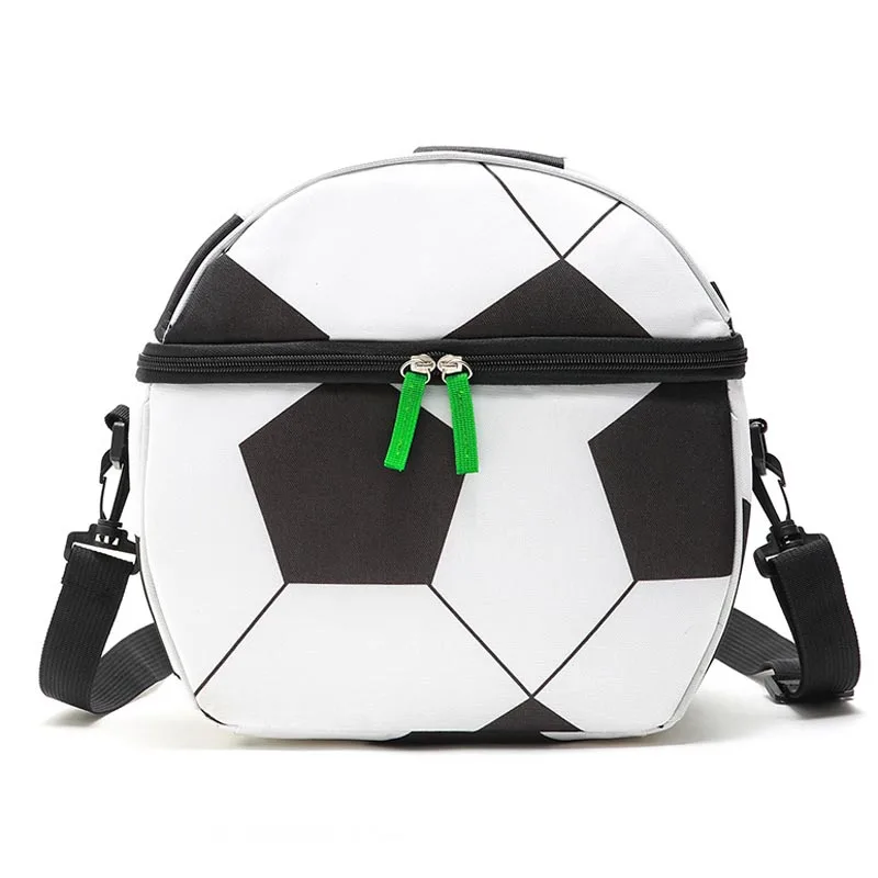 

Boys Girls Football Soccer Designer Insulated Lunch Cooler Picnic Bag Travel Storage Icepack Thermal 10L Shoulder Bag