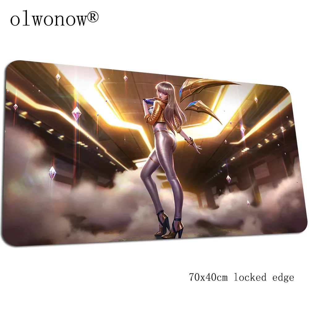 Ahri sexy mousepad 700x400x3mm large gaming mouse pad gamer mat game computer padmouse keyboard cheapest play mats - Цвет: Size 700x400x3mm