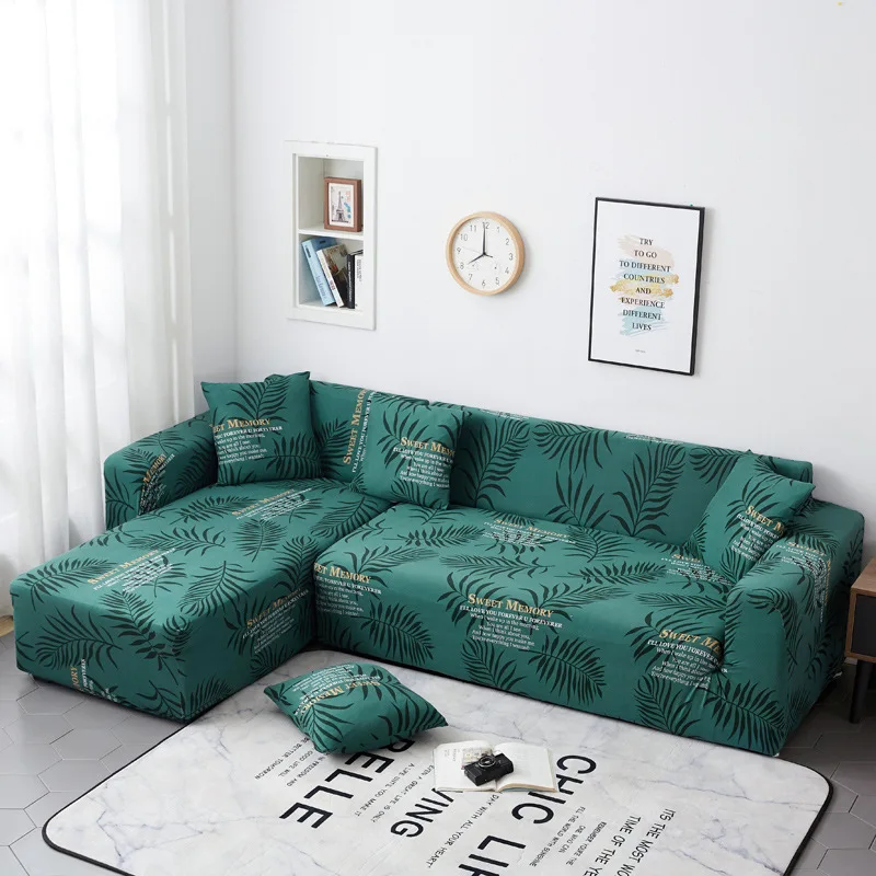 

Elastic Stretch Slipcovers Sectional Stretch Sofa Cover for Living Room Couch Cover L shape Armchair Cover Single/Two/Three seat