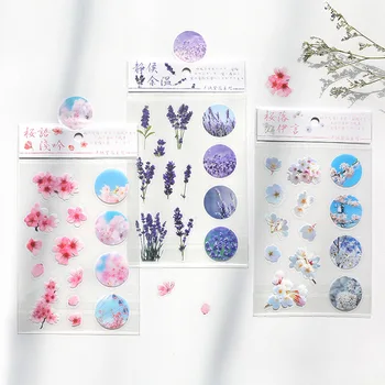

Blooming Flowers of The City PVC Transparent PVC Stickers Cute Scrapbooking Stationery Stickers Diy School Office