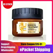 60 мл Магическая лечебная маска 5 секунд восстановление повреждений восстановление мягких волос для всех типов волос Кератиновый Уход за волосами и кожей головы крем