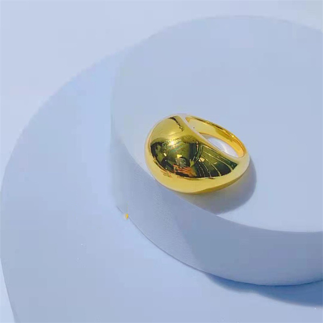 Sell Gold Silver Color Multicolor Oval Geometric Irregular Acrylic Resin Rings For Women Index Finger Jewelry Vintage Rings