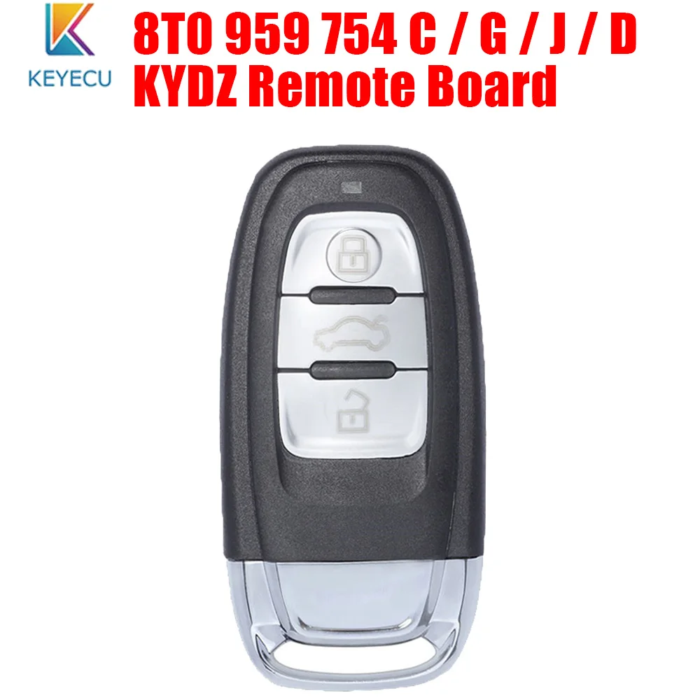 KEYECU KYDZ Смарт дистанционные брелки для ключей 315 МГц 8T0 959 754C 433 8K0 754 G 868 J / 8T0959754D Audi A4