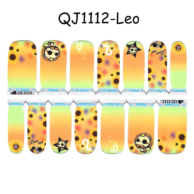 QJ1112 Леди KINDOM 12 серия Созвездие DIY стикеры 3D на ногти Nail Art Дизайн ногтей водонепроницаемые Обертывания для ногтей экологические полоски лака для ногтей - Color: QJ1112